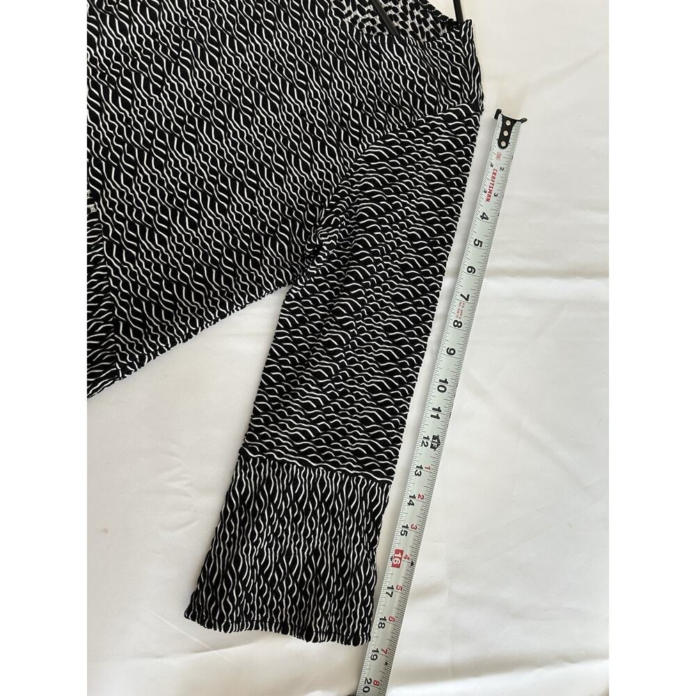HABITAT Asymetrical Tee Top Women Size S Textured Print Tunic Boho Relaxed Long - Picture 7 of 9